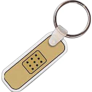 Full Color On White Item - Full Color Bandage Shaped Key Tag, 1.8" W X .125" H