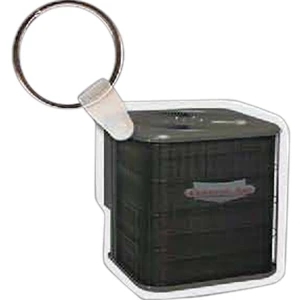 Full Color On White Item - Full Color Air Conditioner Shaped Key Tag, 1.89" W X 1.9" H
