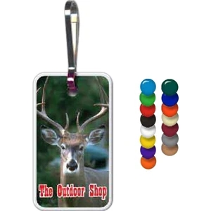 Full Color On Color Item - Full Color Rectangle Shape Zippy Clip, 0.81" X 1.43"