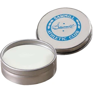 Dakota - 3 Day - 1 5/8" Diameter Lip Balm In A Classy Silver Tin And Push-on Lid, Spf15