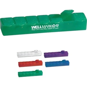 Viva - Standard - Daily Pill Case. Segmented Enclosures Hold Each Day's Dosage