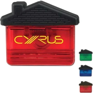Estate - Standard - Translucent House Shaped Memo Clip Holder With Durable Black Grip