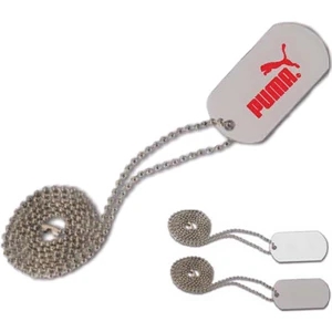 Platoon - Standard - Designer Dog Tag. Made Of Anodized Aluminum, Includes 23 3/4" Chain