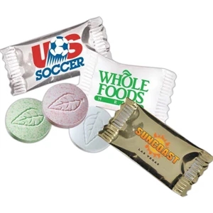 Nebula - 1 Day Rush Service - Jumbo Cinnamon - Simply Delectable, Custom Wrapped Jumbo Mints. Kosher Product
