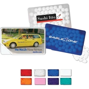 Credit - 3 Day Rush Service - Credit Card Dispenser Filled With Kosher Mini Peppermints, 3" X 1 7/8"