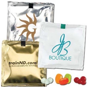 5-15 Working Days; Standard - Custom Candy Packets With Mints In Opaque, Solid Color Packet