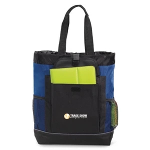 Transitions - Royal Blue - Backpack Tote Bag With Side Mesh Water Bottle Pockets