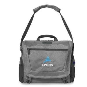 Zebra - Graphite - Computer Messenger Bag With Zippered 10" Tablet Pocket. Phthalate Free