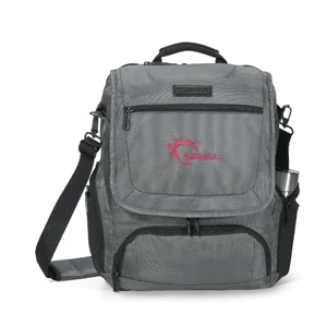 Zebra - Graphite - Convertible Computer Messenger Bag That Easily Converts Into A Backpack