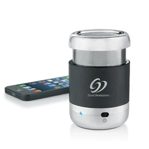 Brookstone (r) - Bluetooth Mini Wireless Speaker With Retractable Audio Cable