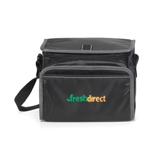 Scout - Black - Lunch Cooler With Zippered U-shaped Opening With Pull Tab