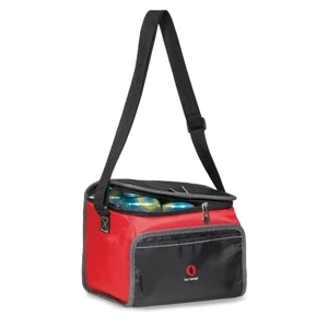 Scout - Red - Lunch Cooler With Zippered U-shaped Opening With Pull Tab