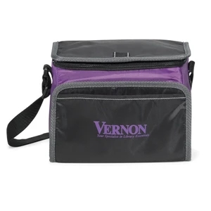 Scout - Purple - Lunch Cooler With Zippered U-shaped Opening With Pull Tab
