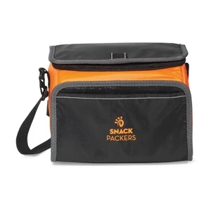 Scout - Tangerine Orange - Lunch Cooler With Zippered U-shaped Opening With Pull Tab