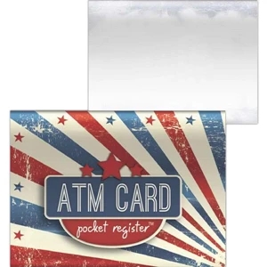 Atm Pocket Registers (tm) - Patriotic Design - Atm Card Pocket Register