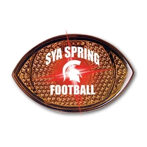 Buzstrobe - Football - Reflector Shape Strobe Button With Push Button Activation