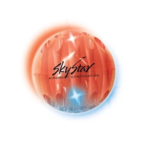 Buzball (tm) - Without Sound - Red - Air Glow Ball With Ultra Bright Red And Blue Led's