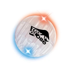 Buzball (tm) - Without Sound - Clear - Air Glow Ball With Ultra Bright Red And Blue Led's