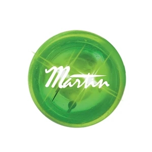 Buzball (tm) - Green/green Led - Original Bouncing Ball With Bright Led And Outside Imprint