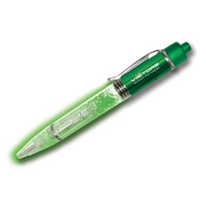 Buzpen (tm) - Green - Bubble Glow Pen With Dazzling Tiny Bubbles Embedded In The Plastic Barrel