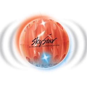 Buzball (tm) - With Sound - Red - Air Glow Ball With Ultra Bright Red And Blue Led's