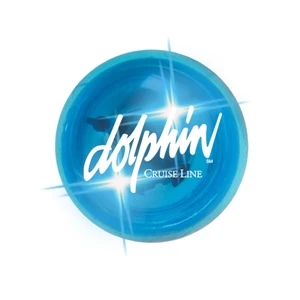 Buzball (tm) - Original Bouncing Ball With Bright Blue/blue Led And Outside Imprint