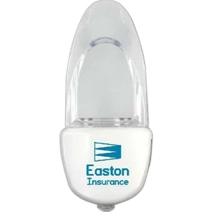 Led Tower Night Light With Clear Lens And White Bulb, Glows White. Photocell