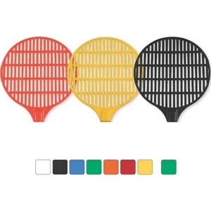 Round Net Design - Fly Swatter With Rigid Handle And Custom Graphics Within Net