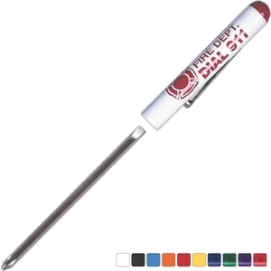 Reversible #3-4 Standard Pocket Screwdriver With #0 Phillips And Button Top