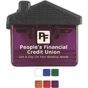 Becky's Favorite - House Shaped Clip With Extra Strong Metal Magnet Back And Rubber Grips