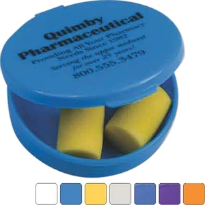 Ear Plug Kit, Includes 1 Polybagged Set Of Yellow Soft Foam Plugs In A Case