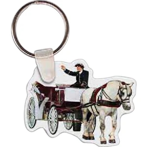 Horse & Carriage Key Tag
