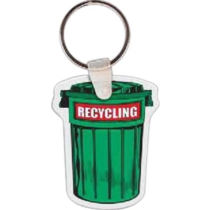 Recycling Trash Can Key tag