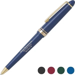 Clifton Retro Click - Ballpoint Pen With Black Ink Featuring Metallic Trim And Accents
