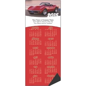 Economy Collection Muscle Cars - Calendar With Full Magnetic Backing And Full 12 Month View