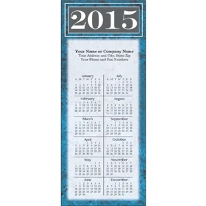 Economy Collection Marble - Calendar With Full Magnetic Backing And Full 12 Month View