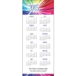 Economy Collection Rainbow - Calendar With Full Magnetic Backing And Full 12 Month View