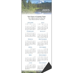 Economy Collection Scenic - Calendar With Full Magnetic Backing And Full 12 Month View