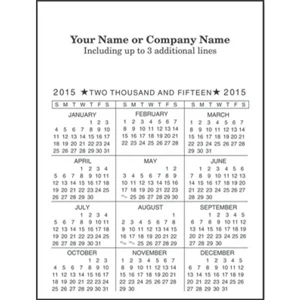 Economy Collection - Vertical Magnetic Calendar With Full Magnetic Backing