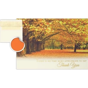 Greeting Card With "there Is No Time More Appropriate To Say Thank You" On Front