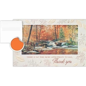 Greeting Card With "there Is No Time More Appropriate To Say, Thank You" On Front