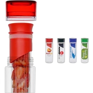 Tritan (tm) - Black - 23 Oz. Bpa Free Water Bottle With Twist On/off Lid Infuser