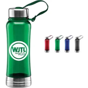 Blue - Bpa Free Acrylic 19 Oz Bottle With Stainless Steel Lid And Bottom