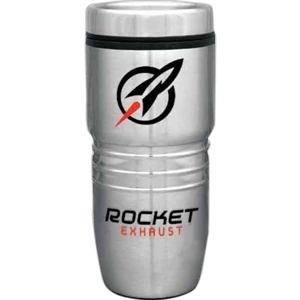 Stainless Steel 18 Oz. Sleek Tumbler With Plastic Liner And Slide Close Lid