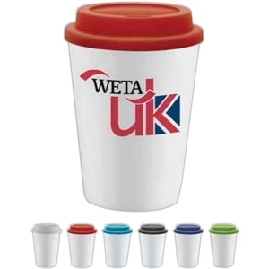 Black Lid - Insulated, Double Walled 12 Oz. Bpa Free Plastic Cup With Twist On Lid