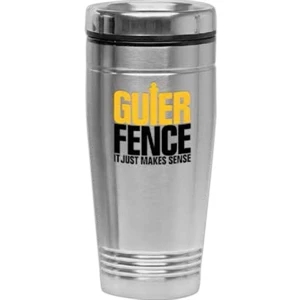 Stainless Steel 18 Oz. Tumbler, With Plastic Liner And Thumb Slide Chrome Lid