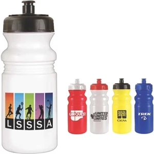 20 Oz. Cycle Bottle With Wide Mouth, Push 'n Pull Cap, Full Color Digital