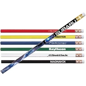 Thrifty - Quality #2 Graphite Lead Imported Wood Pencil, Full Color Digital