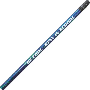 Blue Foil - Sparkler Pencil With "fireworks" Pattern In Four Foil Colors