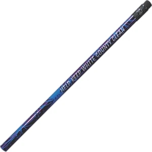 Purple Foil - Sparkler Pencil With "fireworks" Pattern In Four Foil Colors